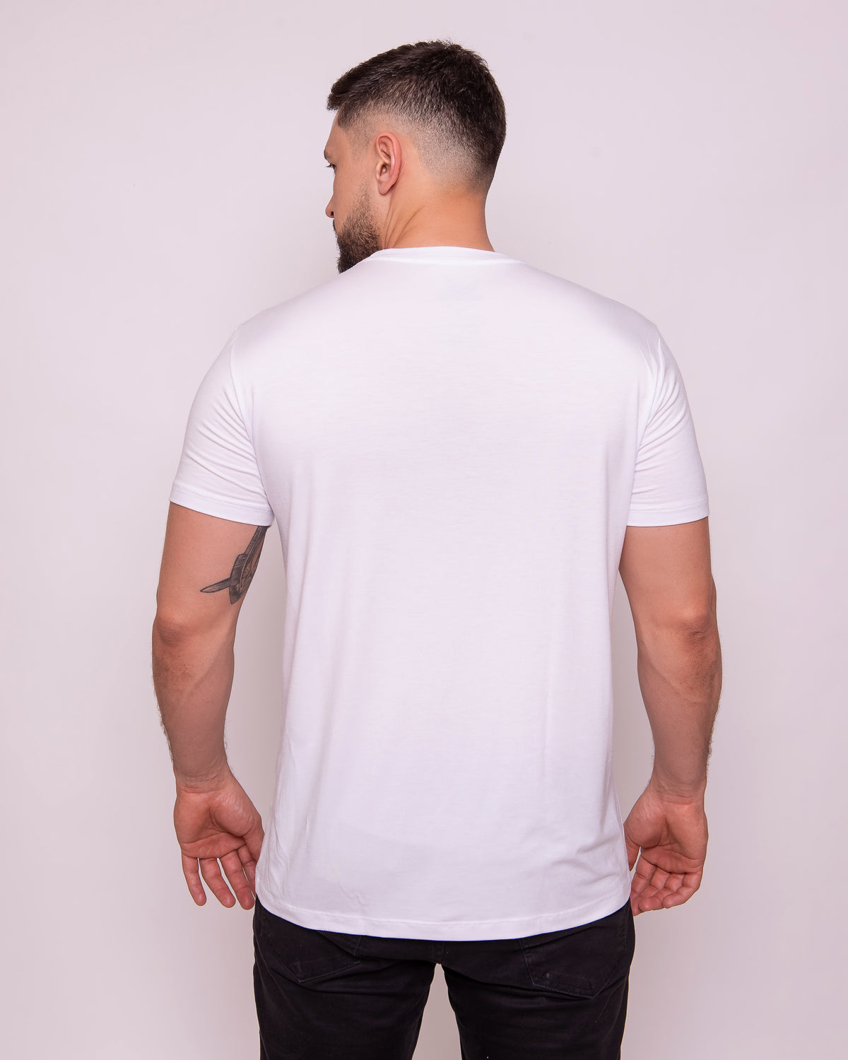 camiseta-masculina-tech-t-shirt-wordless-branco-costas